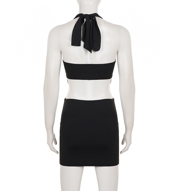 Sexy Hollow Out Backless Mini Dress GPKJ MR49437