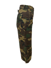Camouflage Print Loose Denim Pants LSD 2721