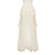 Irregular Ruffles Long Skirt GPKJ MR49151