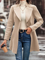 Solid Color Lapel Neck Coats GYXN 72231
