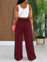 Contrast Color Patchwork Sport Pants HNIF GY343