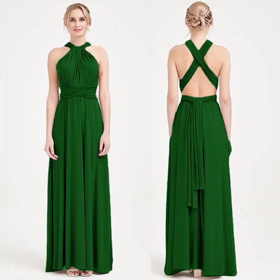 Solid Color Sleeveless Maxi Dress XMY N020