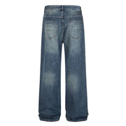 Plus Size Rivet Detail Straight Leg Jeans GYLN 4689