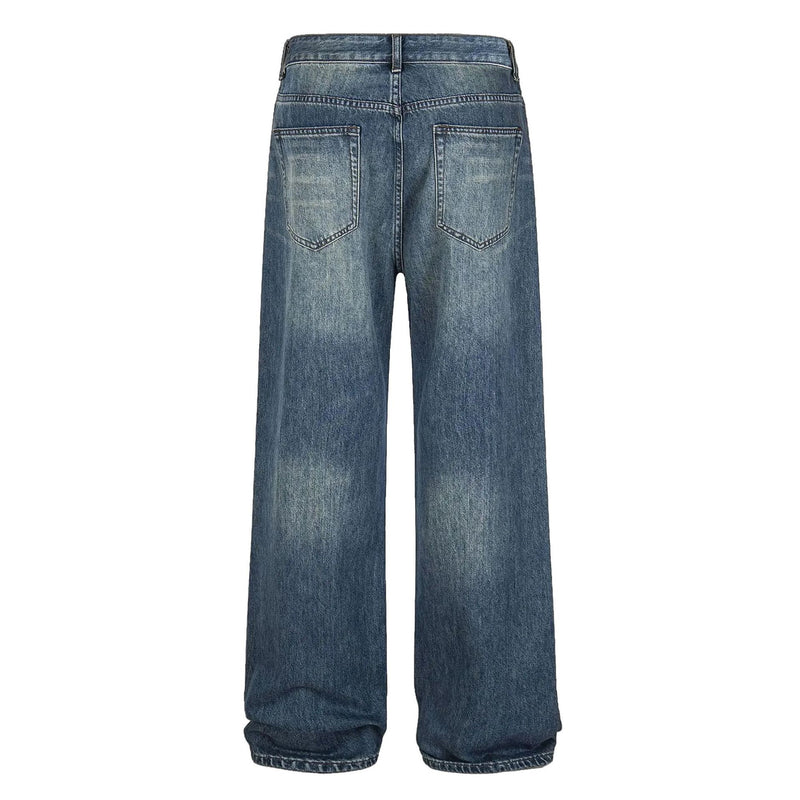 Plus Size Rivet Detail Straight Leg Jeans GYLN 4689