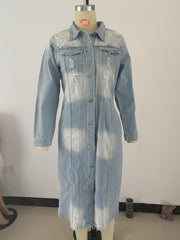Retro Denim Long Jacket GKNF TSC 9932