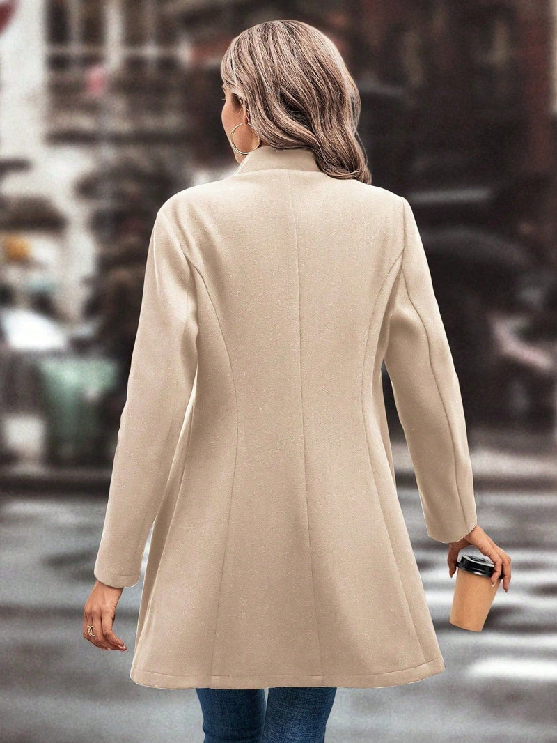 Solid Color Lapel Neck Coats GYXN 72231