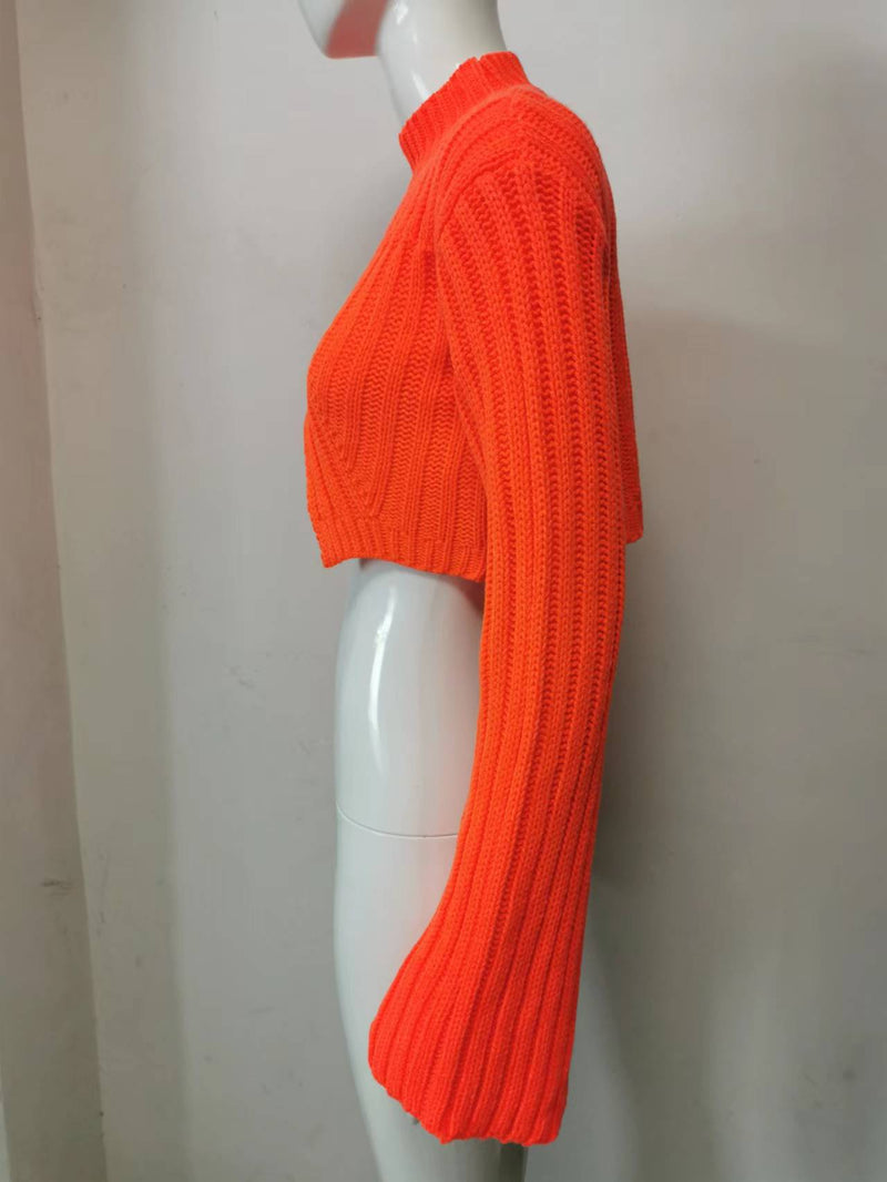 Long Sleeve Tight Irregular Sweater GBLH 9815