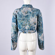 Print Long Sleeve Cardigan Jackets GFRT 42286TBG