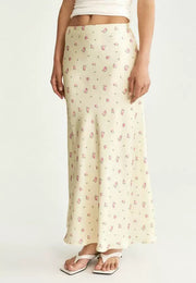 Satin Print Long Skirts GKYS 1111