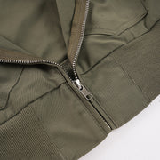 Solid Color Zipper Long Sleeve Jackets GPKJ MR51438