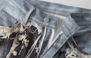 Plus Size Fashion Patchwork Loose Jeans GYLN 1173