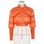 Fashion Solid Warm Cotton Padded Clothes Coat ZSD 0563