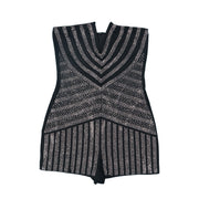 V neck Bustier Hot Diamond Romper NY K3236