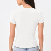 Solid Color Slim Short Sleeve T Shirt GYSM W0541