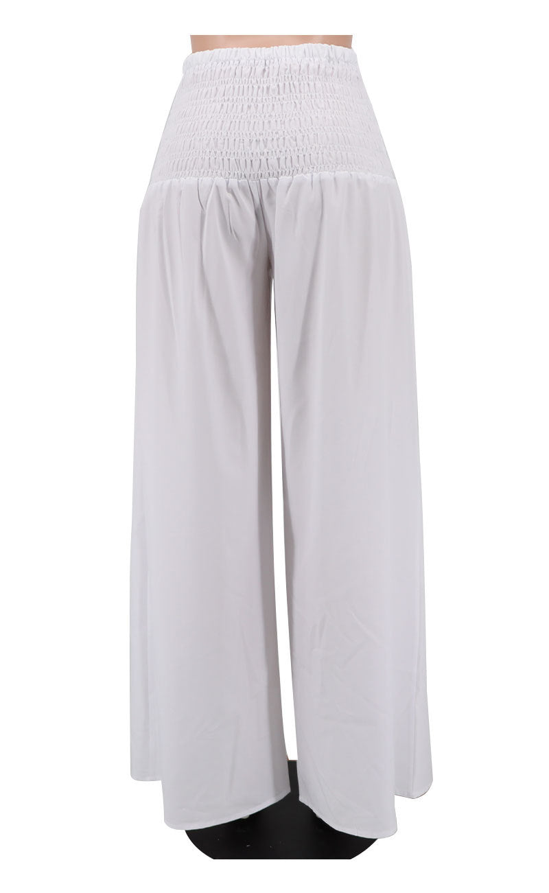 Solid Color Loose Casual Ice Silk Pants XHXF 8636
