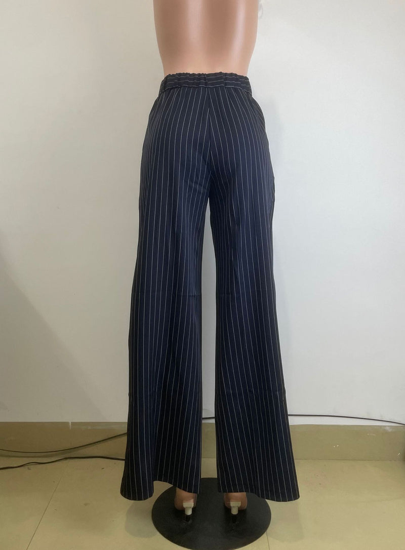 Solid Color High Waist Wide Leg Pants QODY 6074