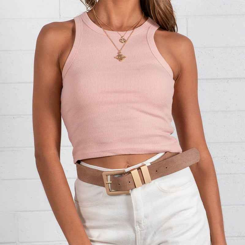 Solid Color Sleeveless Tank Tops JHYB 9072