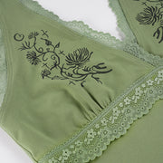 Lace Edge Patchwork Halterneck Tank Top GPKJ MR49253
