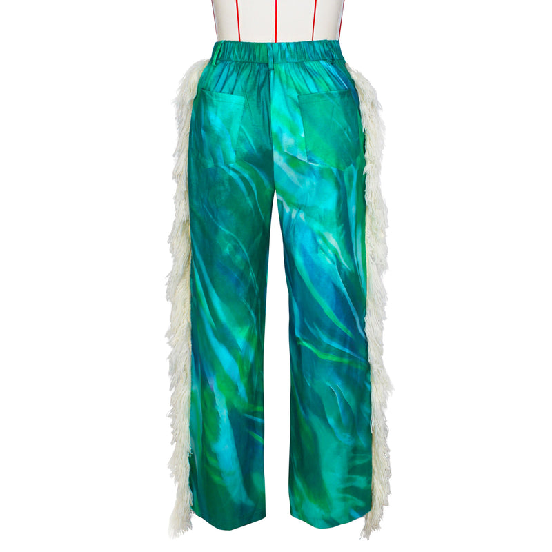 Print Tassel Casual Staight Pants ZSD 0682