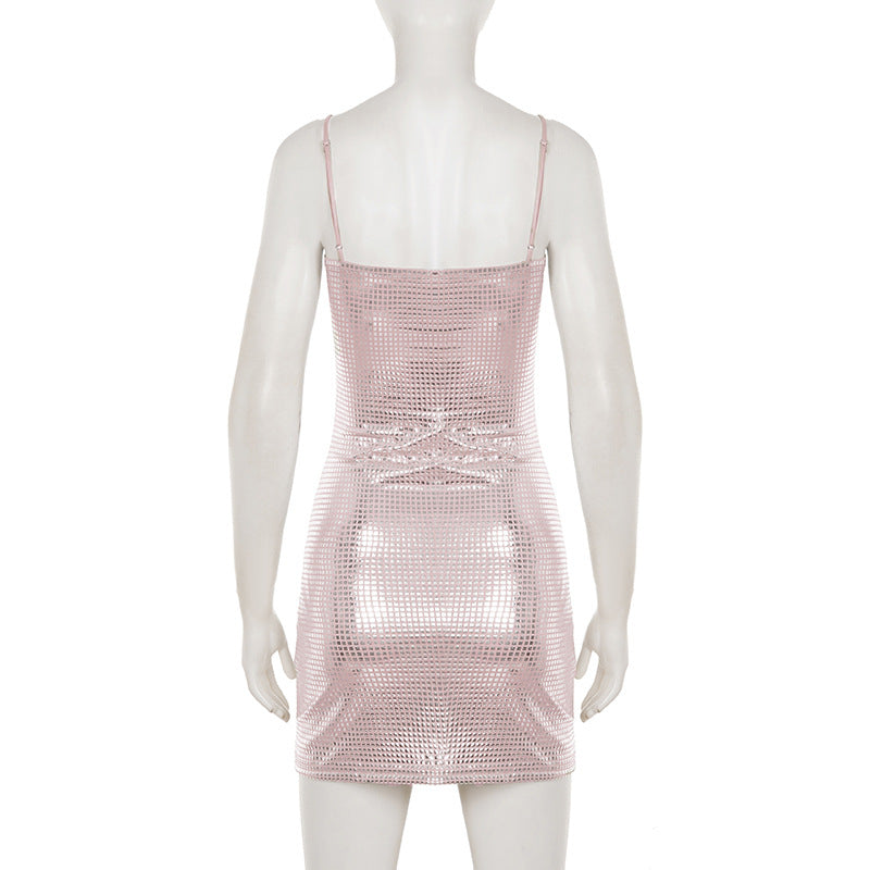 Sexy Sequin Sling Mini Dress GPKJ MR49916