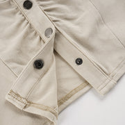 Short Sleeve Lapel Solid Color Shirt GPKJ MR49194