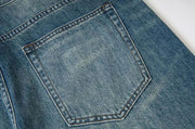 Plus Size Rivet Detail Straight Leg Jeans GYLN 4689