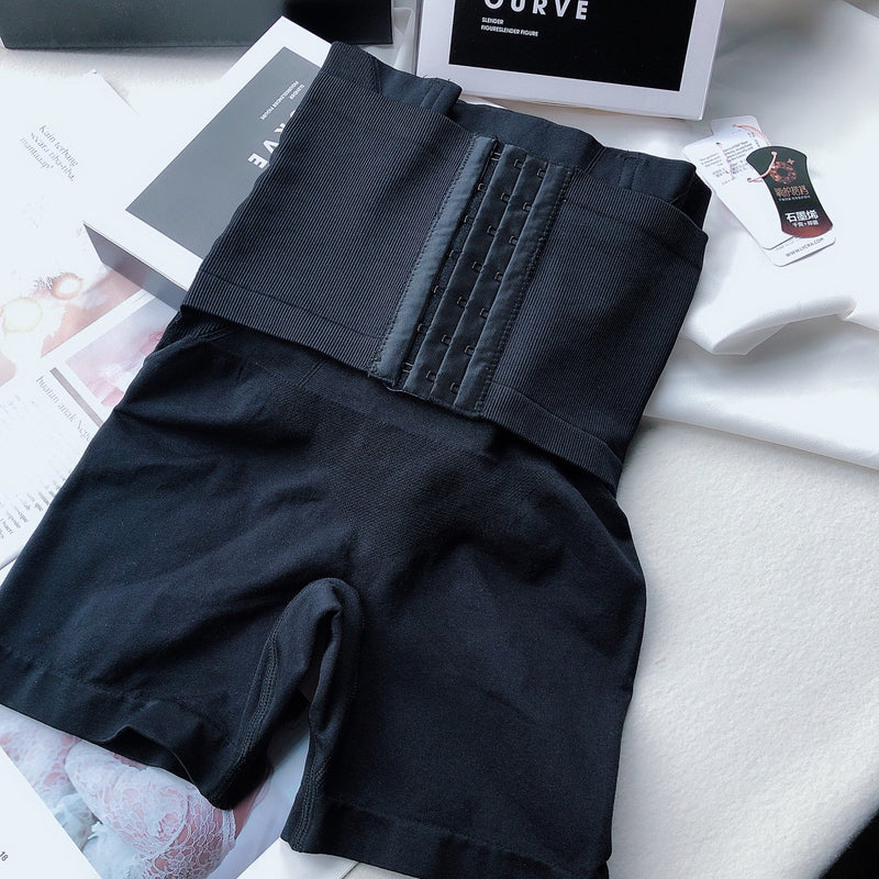 Strong Ribbed Waist Buttocks Shaping Shorts GMDI 35457
