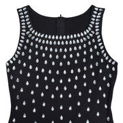 Hot Diamond U Neck Sleeveless Bodycon Dress BY 7117