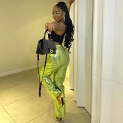Fashion High waisted PU Leather Pants GPBY 14433P