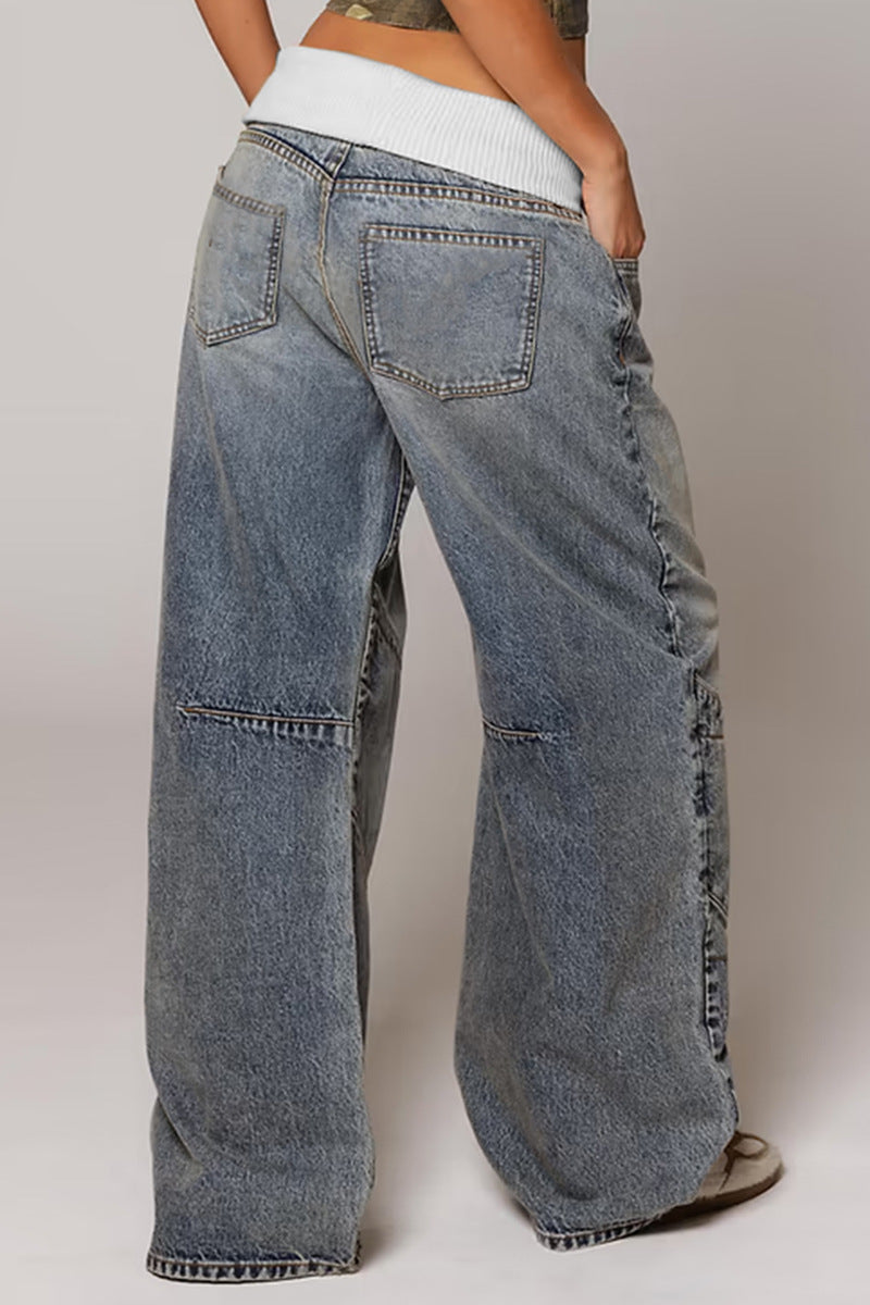 Fashion Loose Solid Color Jeans LSD 2555