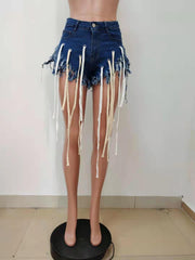 Sexy Denim Tassel Jeans Shorts LSD 9105