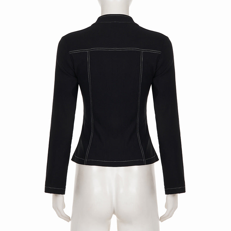 Zipper Long Sleeve Jackets GPKJ MR50580