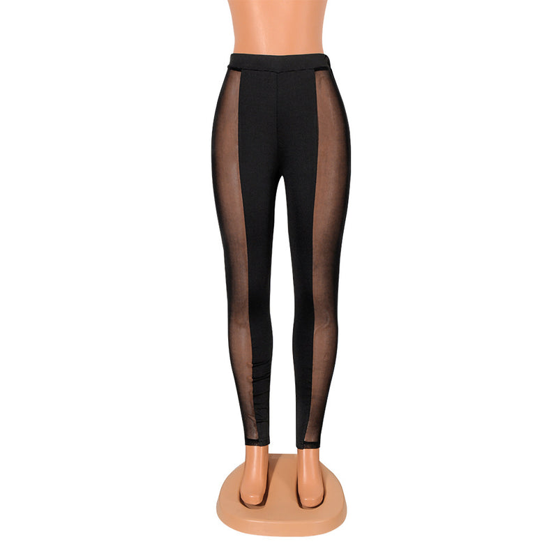 Sexy Tight Mesh Patchwork Sport Pants GOSD 6393