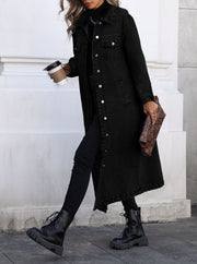 Long Sleeve Loose Denim Long Coats GYXN 20807