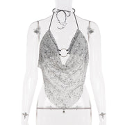 Sexy Backless Tie Up Irregular Tank Top GPKJ MR45559
