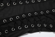 Sexy Hollow Out Solid Color Bandage Dress XEF K6D03416A