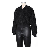 Long Sleeve Zipper Loose Coats ZSD 0773