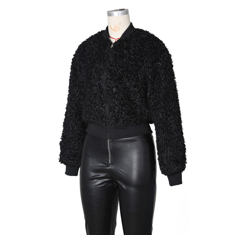 Long Sleeve Zipper Loose Coats ZSD 0773