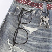 Leopard Print Patchwork Straight Jeans GYLN 4954