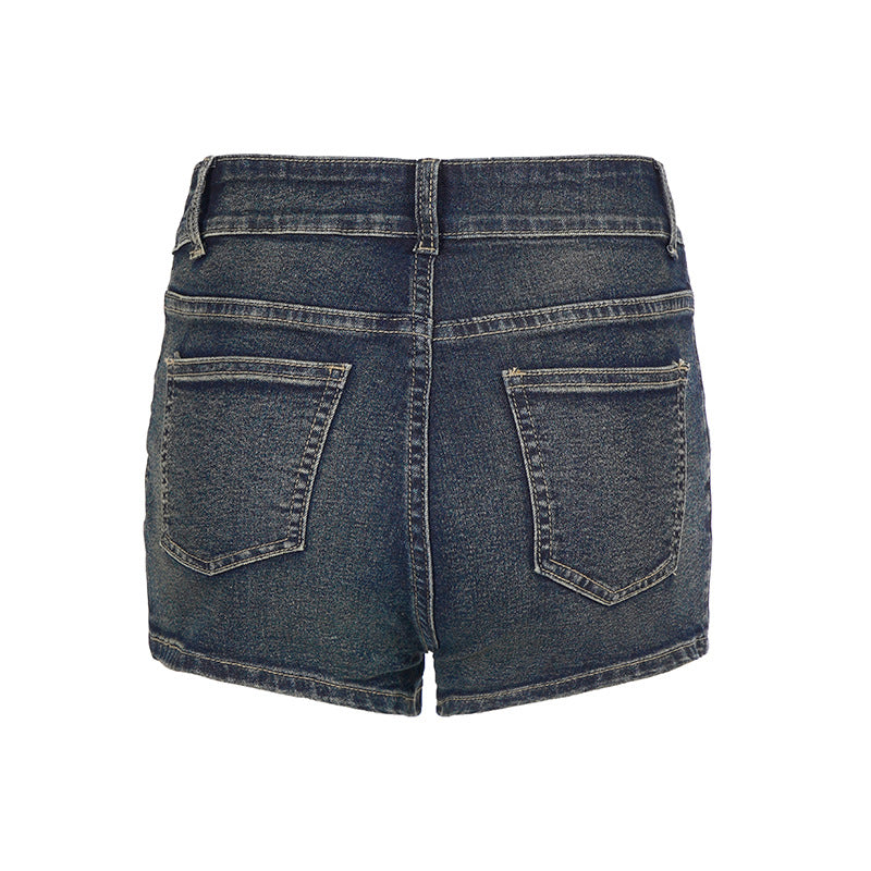 Fashion Irregular Denim Shorts GPKJ MR47808