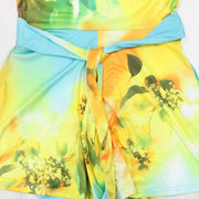 Sleeveless Print Tie Up Romper CYA 901705
