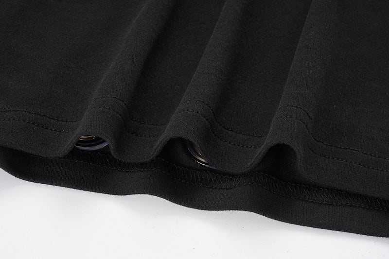 U Neck Hollow Out Mini Dress GPKJ MR49211