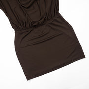 Casual Long Sleeve Ruched Mini Dress GSZM C26DS337