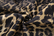 Leopard Print Belt Trench Coat XEF K25C82416
