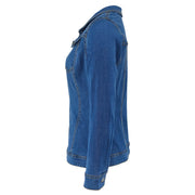 Long Sleeve Lapel Pockets Denim Coat GDAM 218619