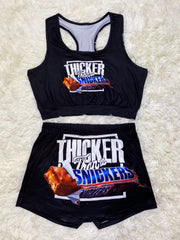 Sexy Printed Tank Tops Shorts Two Piece Sets SHD 9298