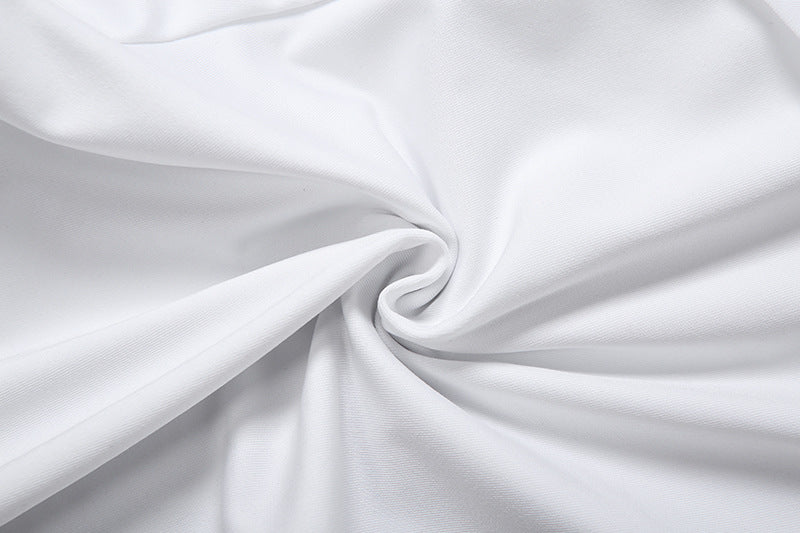 Solid Color Tie Up Backless Ronper XEF K6Q06471A