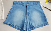 Casual High Waist Solid Denim Short GXJF Amy48 23016xt1688