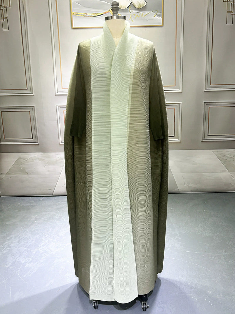Gradient Color Loose Batwing Sleeve Robe Coats GZRF KH 0076