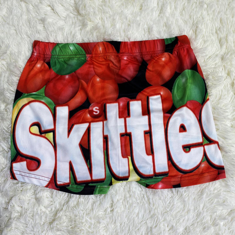 Sexy Printed Bodycon Mini Shorts SHD 9312